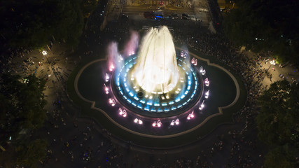 Magic Fountain in Barcelona - obrazy, fototapety, plakaty
