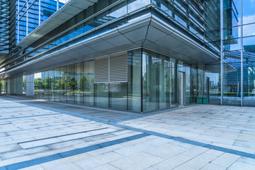 modern building and empty pavement, china..