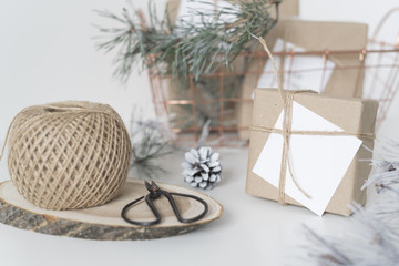 Gift boxes with empty card