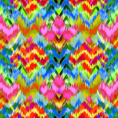 Abstract ethnic ikat pattern background Traditional pattern on the fabric in Indonesia and other Asian countries