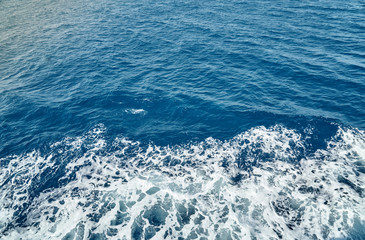 Fototapeta premium Sea foam from the ship