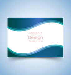 Obraz premium flyer template wave design 2