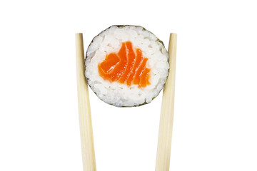 Maki roll isolated on white