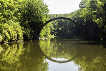Fototapeta na wymiar Ponte Rakotzbrücke