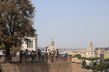 Resti archeologici ai Fori Imperiali. Roma Italia