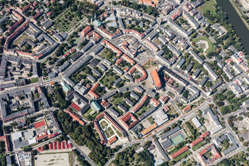 Fototapeta premium aerial view of the city center