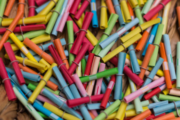 a lot of colorful lots