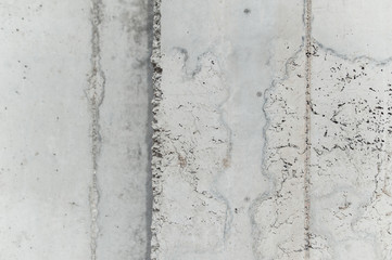 Concrete wall on a construction site