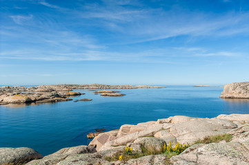 Beautiful landscape in Smogen, Gotaland, Sweden.