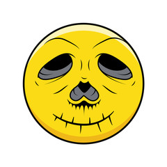 Scary Face Halloween Graphic