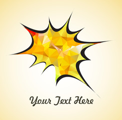 Abstract Burst Effect Vector