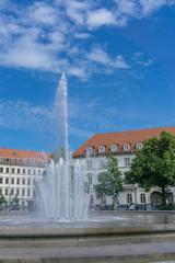 Fountain in Dresden, Germany, Europe