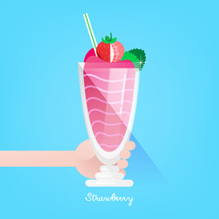 Strawberry milkshake