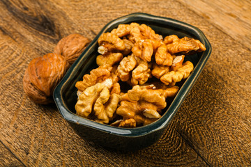 Opened walnuts