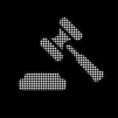 Pixel Icon - Richterhammer - Gericht