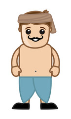 Cartoon Villager Character