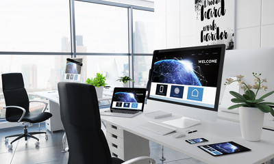office desktop earth connection website