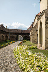 Fototapeta premium Fortified church in Cisnadie, Romania