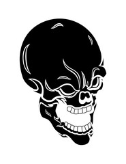 Skull Vector Silhouette