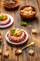 Delicious cheesecake dessert