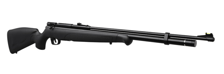 pneumatic rifle isolated on white