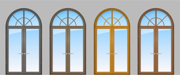 Obraz premium Set of classic arched doors