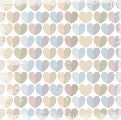 Grunge Hearts Background