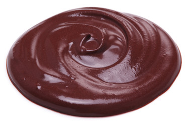 Melted chocolate or chocolate glaze.