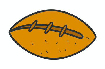 Rugby Ball - clip-art vector illustration 