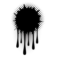 Abstract Grunge Splash Banner Design