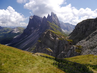 Dolomiten, Geislerspitzen, Villösstal, Seceda,  Sas Rigais