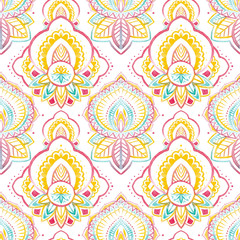 Watercolor native indian pattern