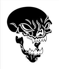 Angry Skull Shape