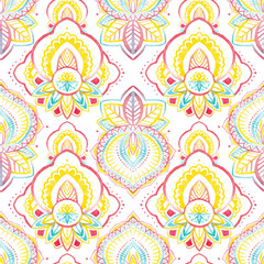 Watercolor native indian pattern