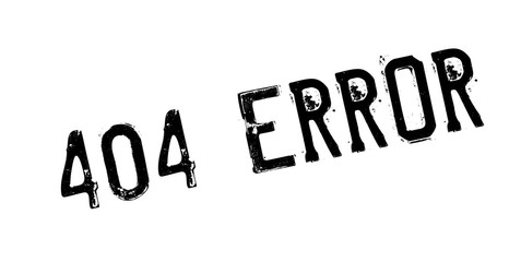 404 Error rubber stamp. Grunge design with dust scratches. Effects can be easily removed for a clean, crisp look. Color is easily changed.