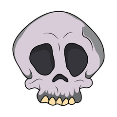 Scary Skull Vector Illustration
