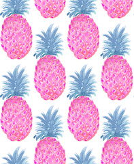 Pineapples seamless pattern