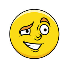 Cheerful Face Smiley Vector