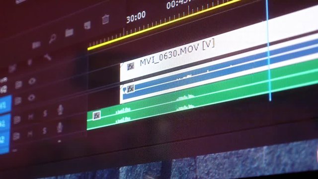 Video editing. Fast video. Timeline