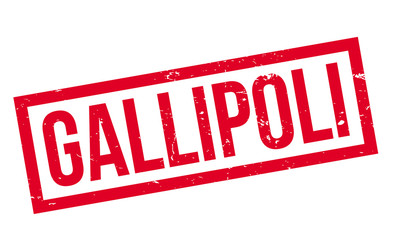 Gallipoli rubber stamp. Grunge design with dust scratches. Effects can be easily removed for a clean, crisp look. Color is easily changed.