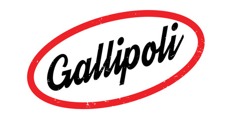 Gallipoli rubber stamp. Grunge design with dust scratches. Effects can be easily removed for a clean, crisp look. Color is easily changed.