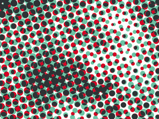 Vintage Abstract Polka Dots Vector Pattern