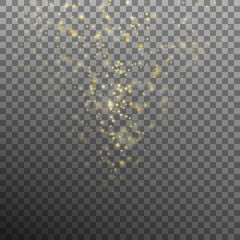 Abstract gold bokeh background. EPS 10 vector