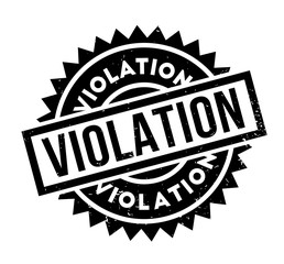 Violation rubber stamp. Grunge design with dust scratches. Effects can be easily removed for a clean, crisp look. Color is easily changed.