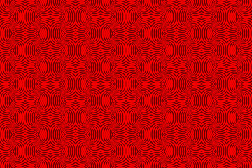 Striped abstract vector pattern  - red