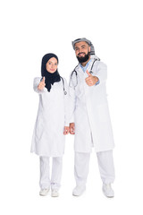 male and female muslim doctors