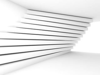 Pattern of stripe beams on the wall, 3d