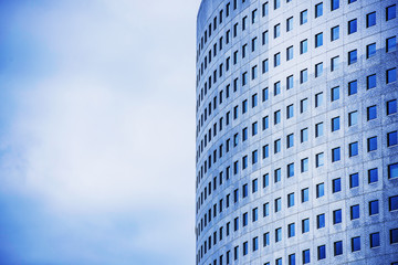 Obraz premium Business and finance centerwith skyscrapers in blue tones in Paris