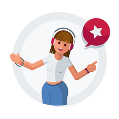 Beautiful young woman