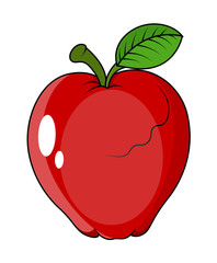 Apple - clip-art vector illustration 